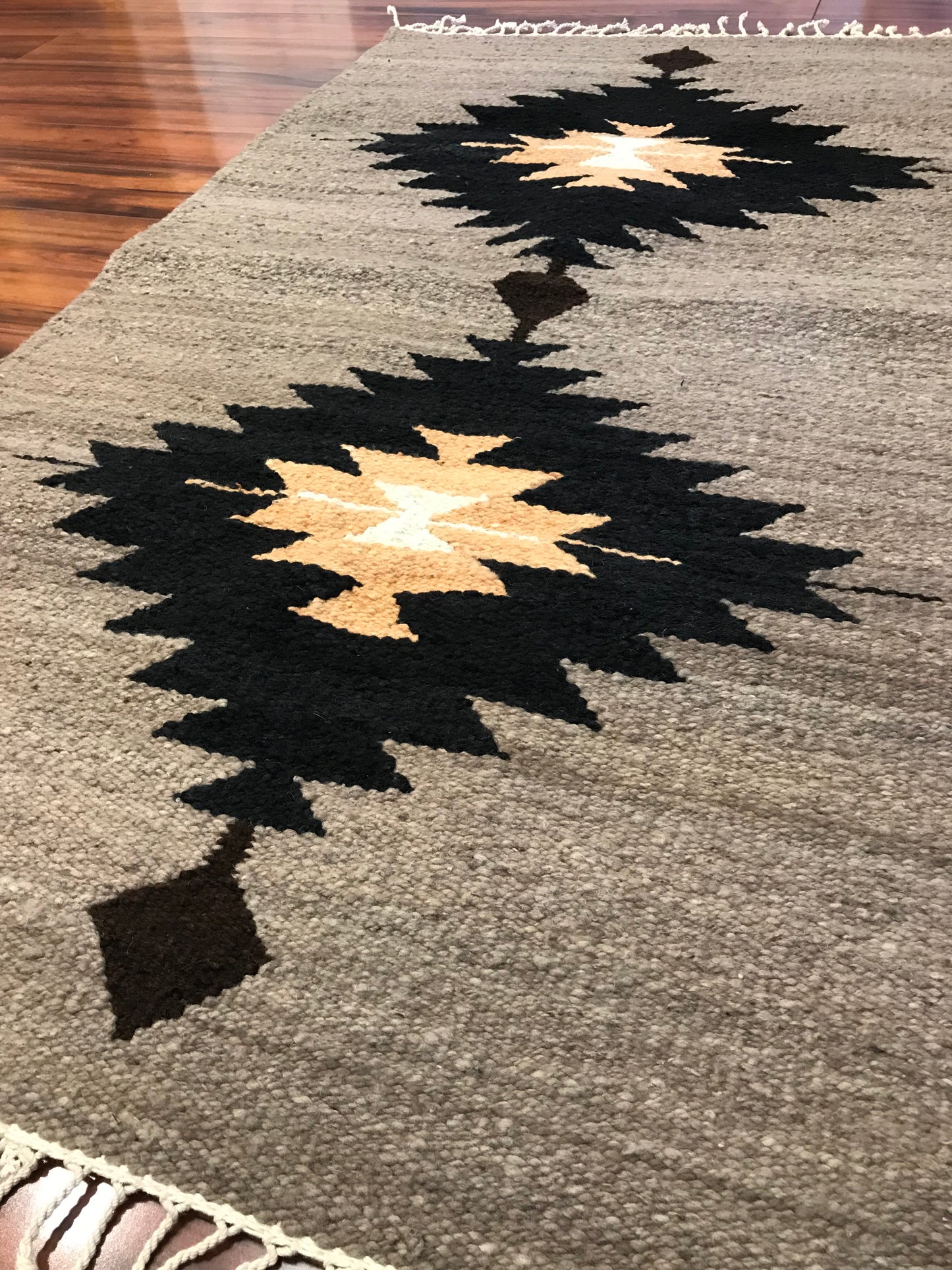 Taupe Geometric Rug