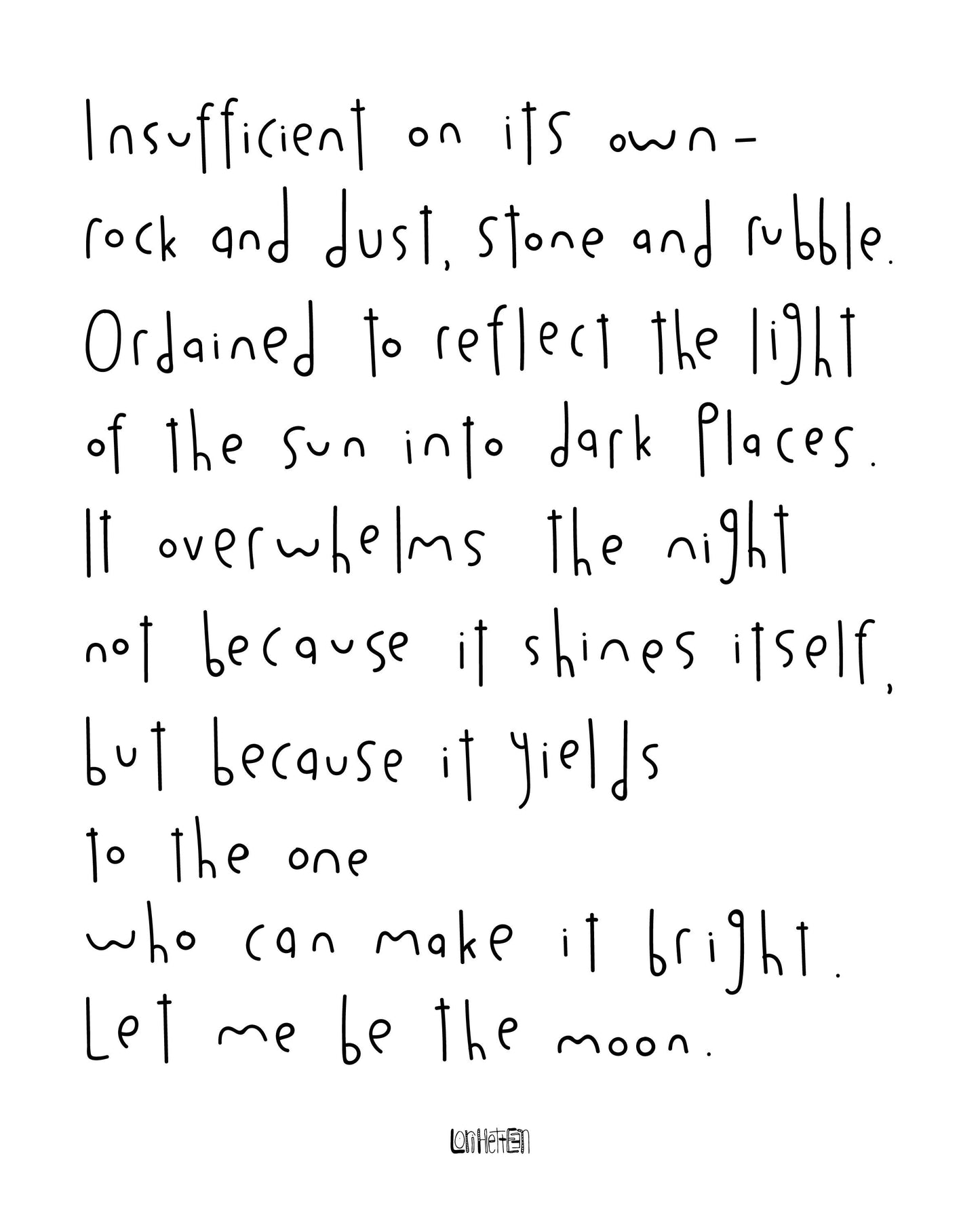 Let Me Be the Moon Artwork