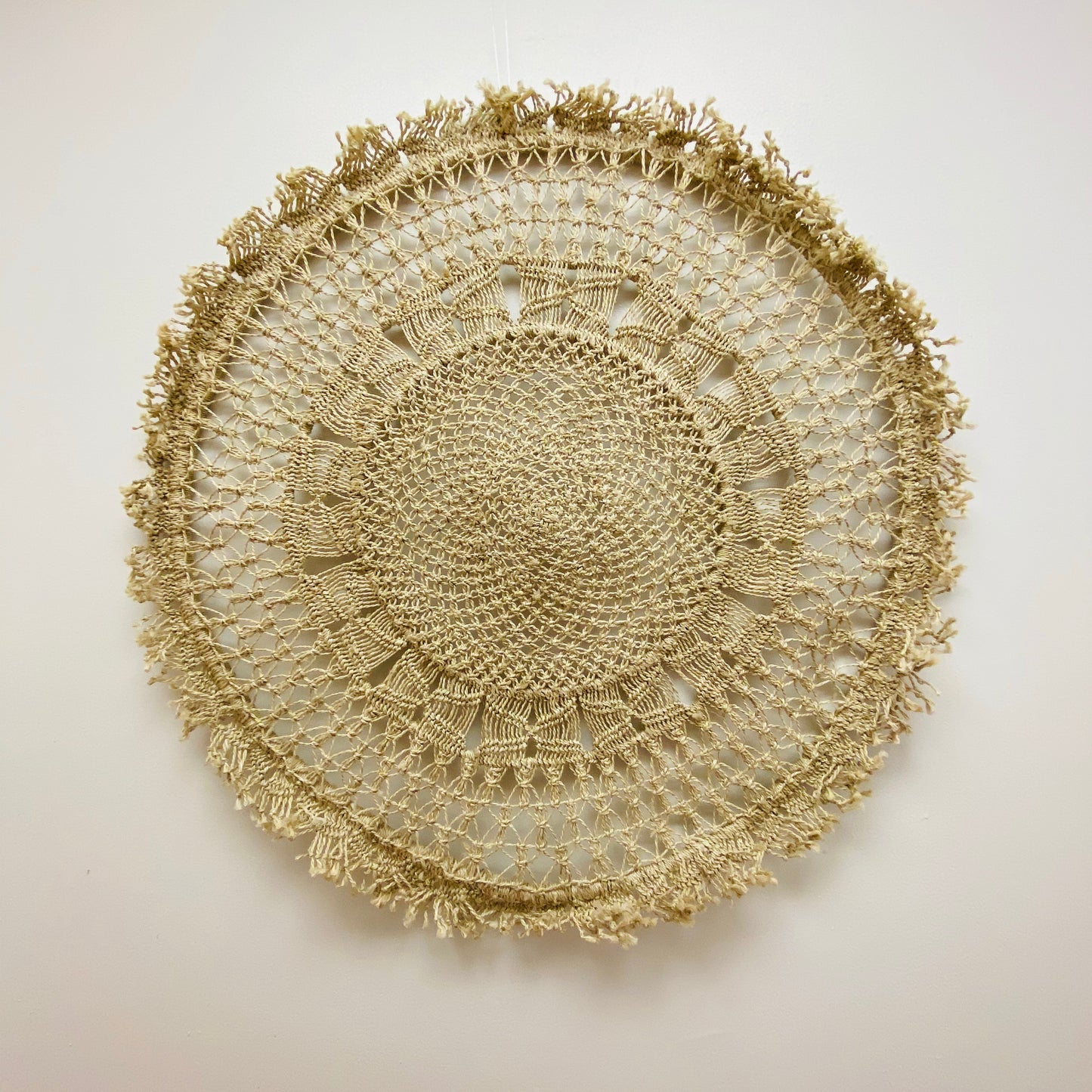 Small Round Jute Wall Hanging