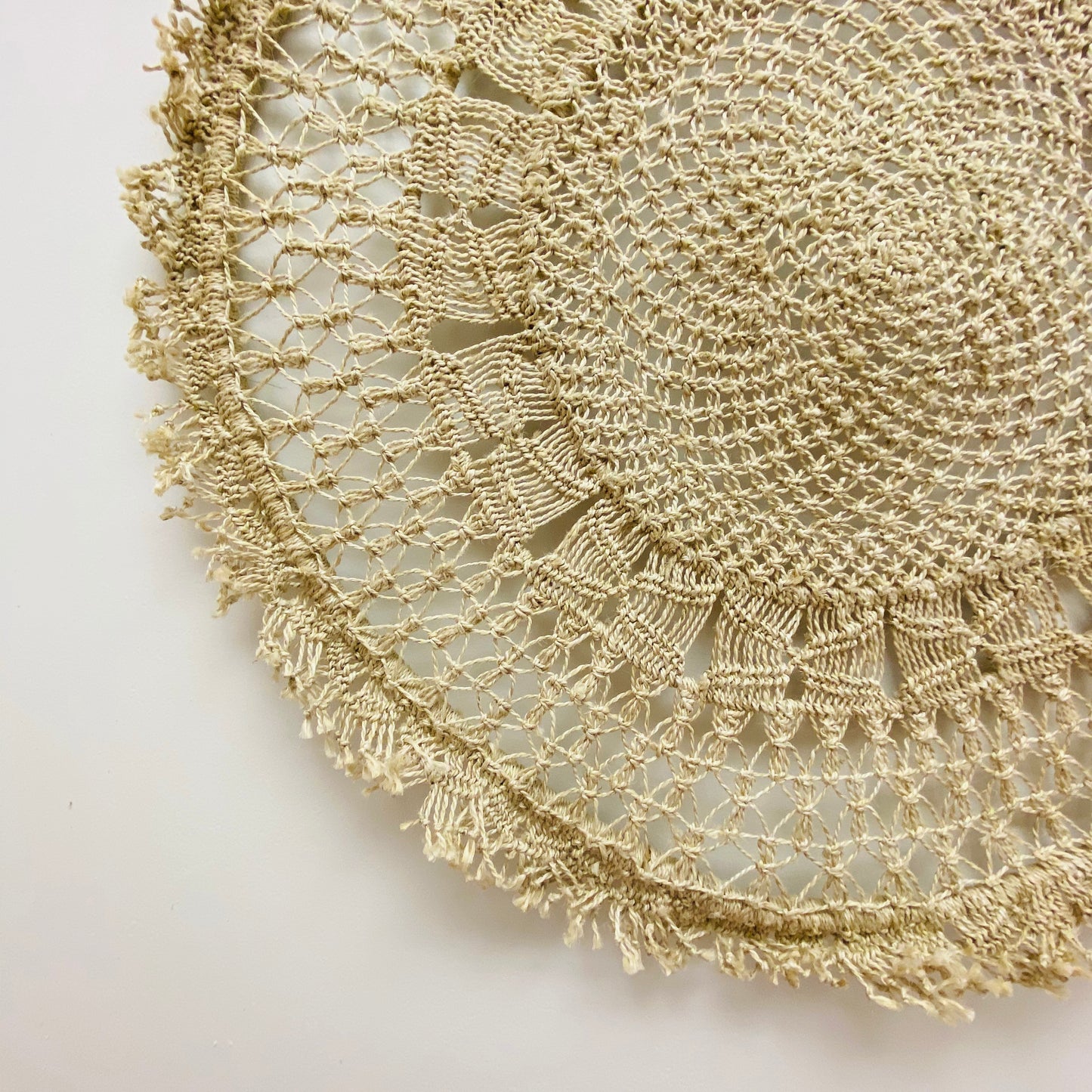 Small Round Jute Wall Hanging