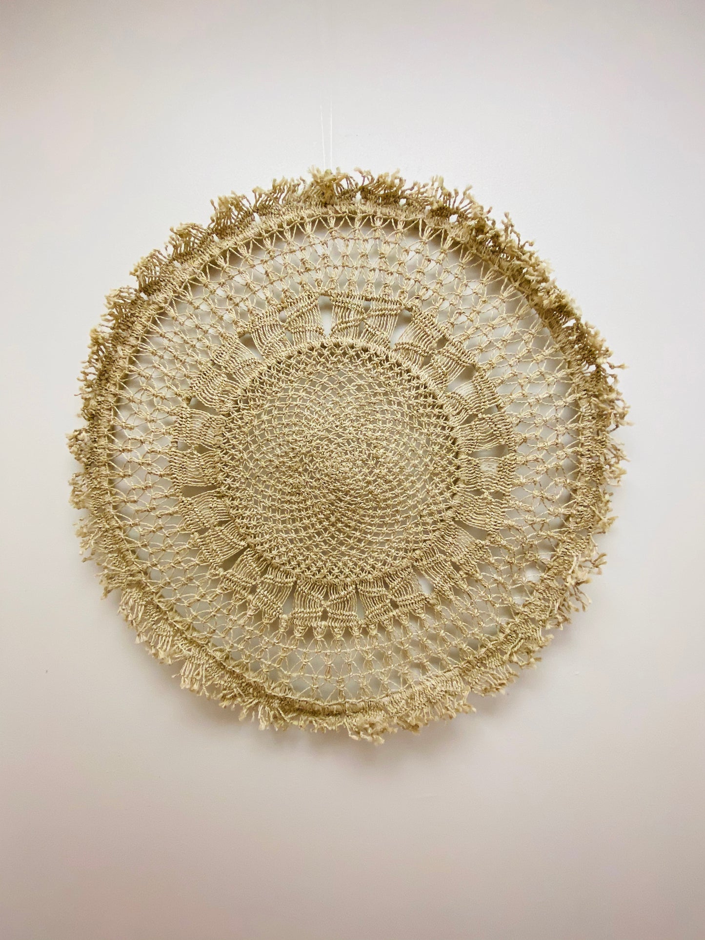 Small Round Jute Wall Hanging