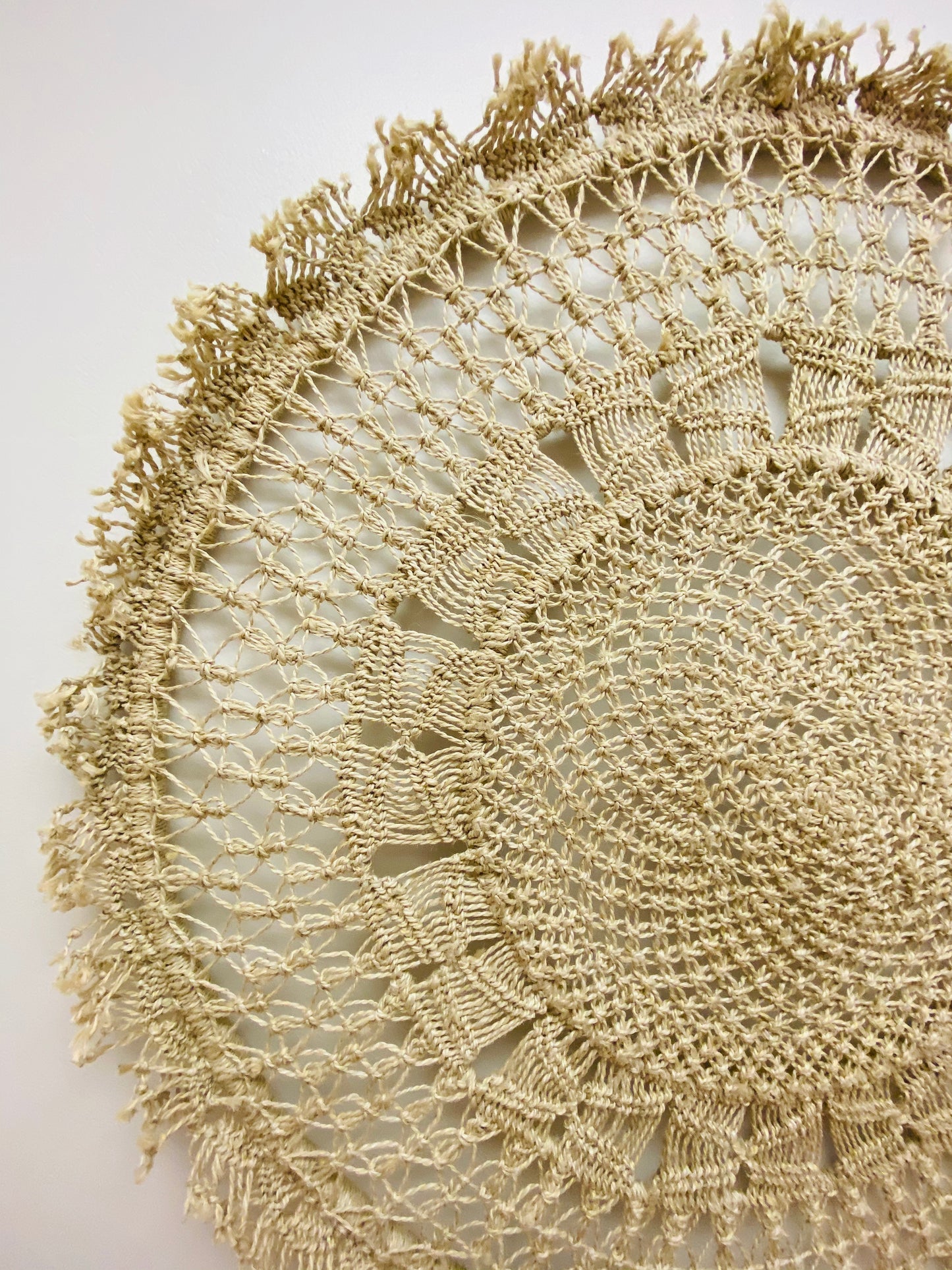 Small Round Jute Wall Hanging