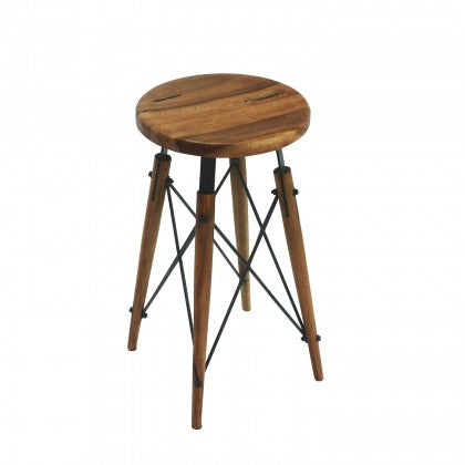 Metal X-Base Counter Stool