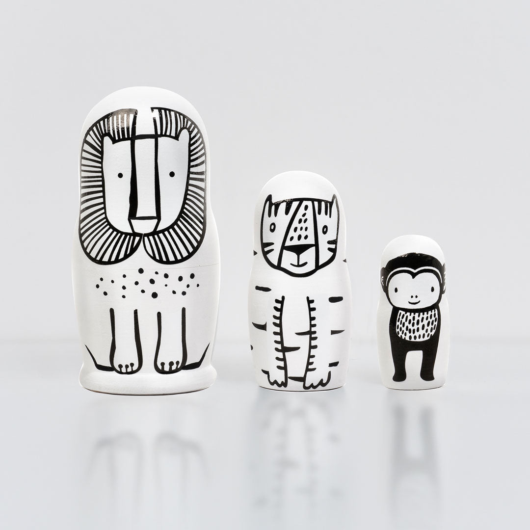 Wild Animals Nesting Dolls