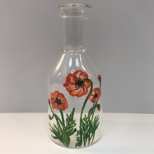 Poppy Clear Glass C Vase