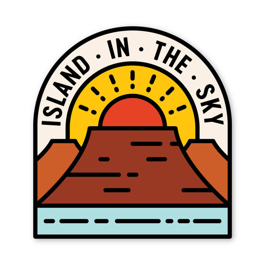 Island in the Sky Sticker