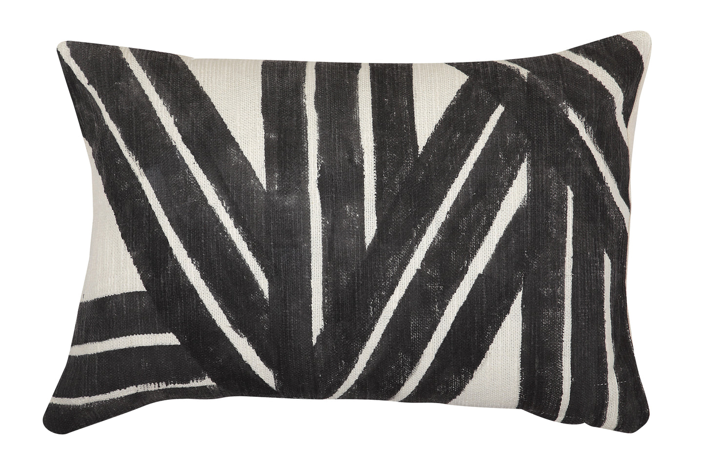 Black Stripes Rectangular Pillow
