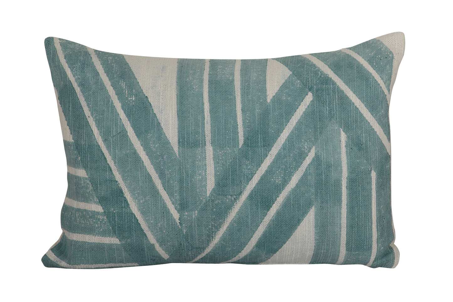 Aqua Stripes Rectangular Pillow