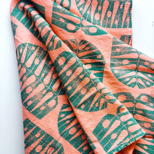 Monstera Tropical Leaf Tea Towel