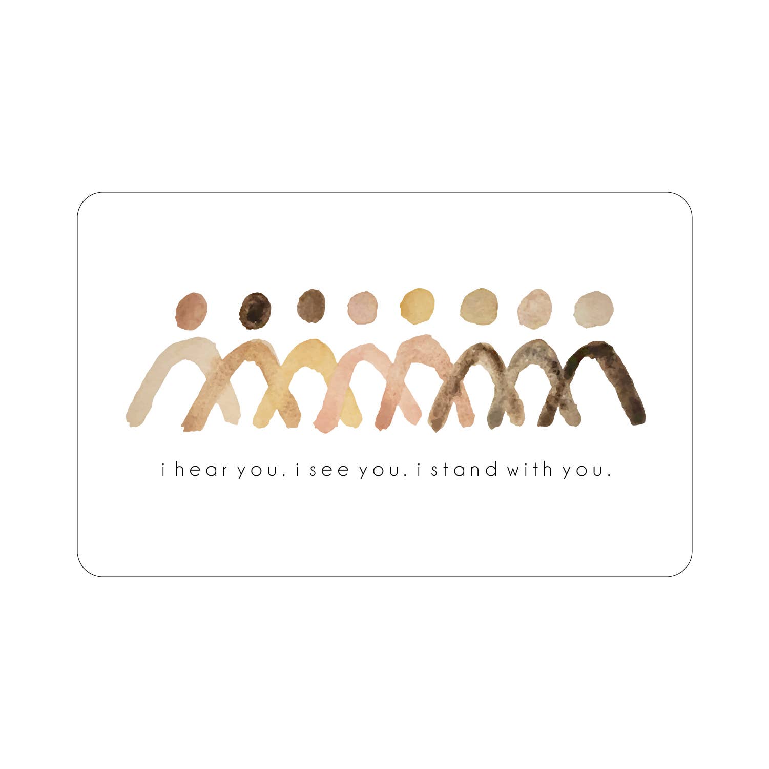 Putstanding Sticker Standing Together Sticker β Modern Ornament LLC