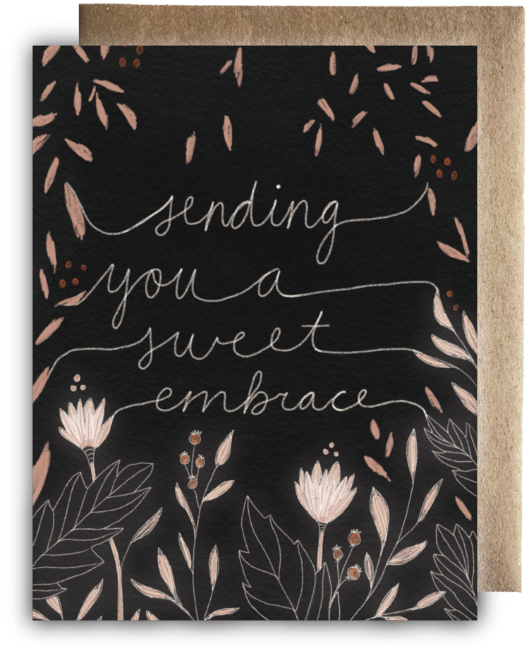 Sending an Embrace Greeting Card