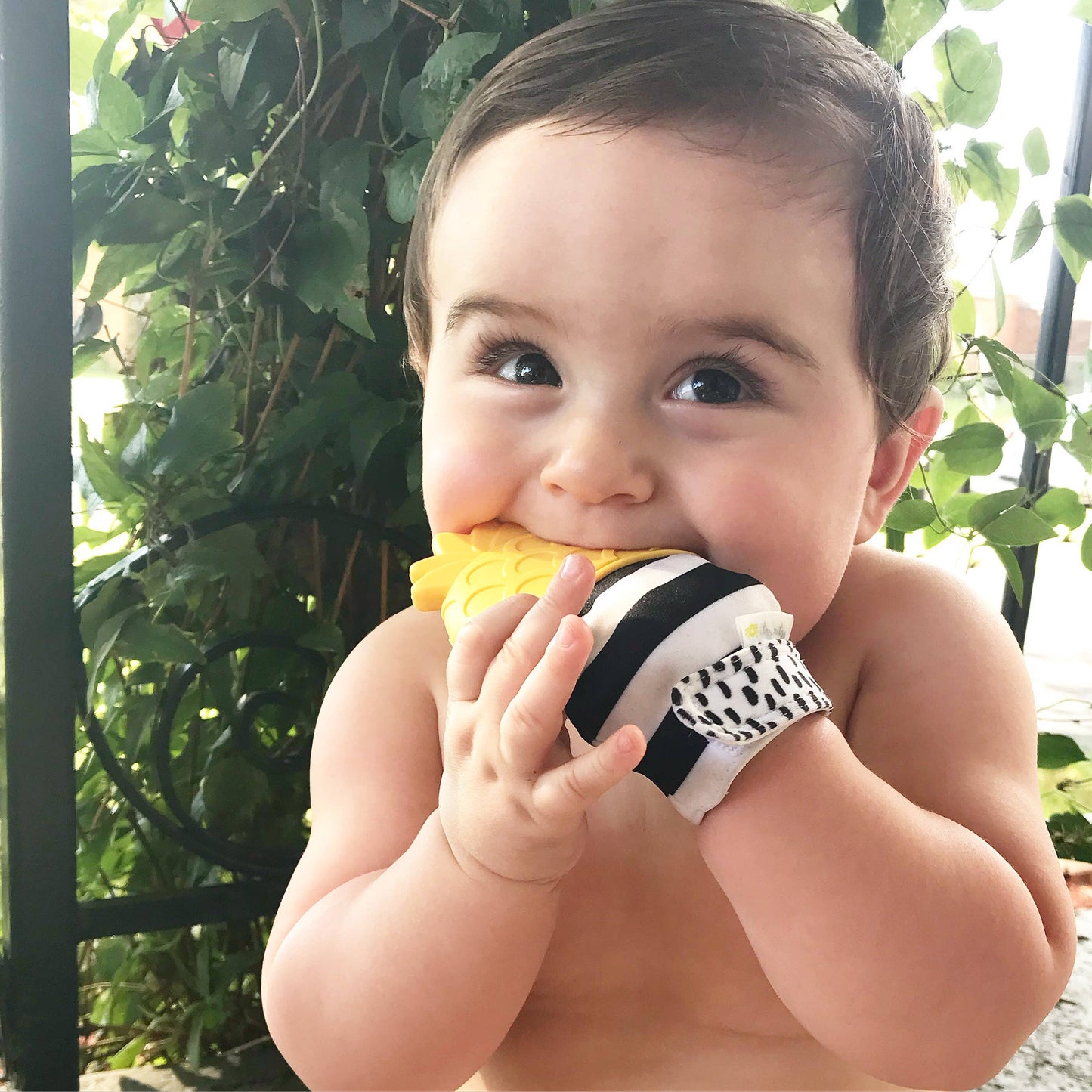 Pineapple Teething Mitt