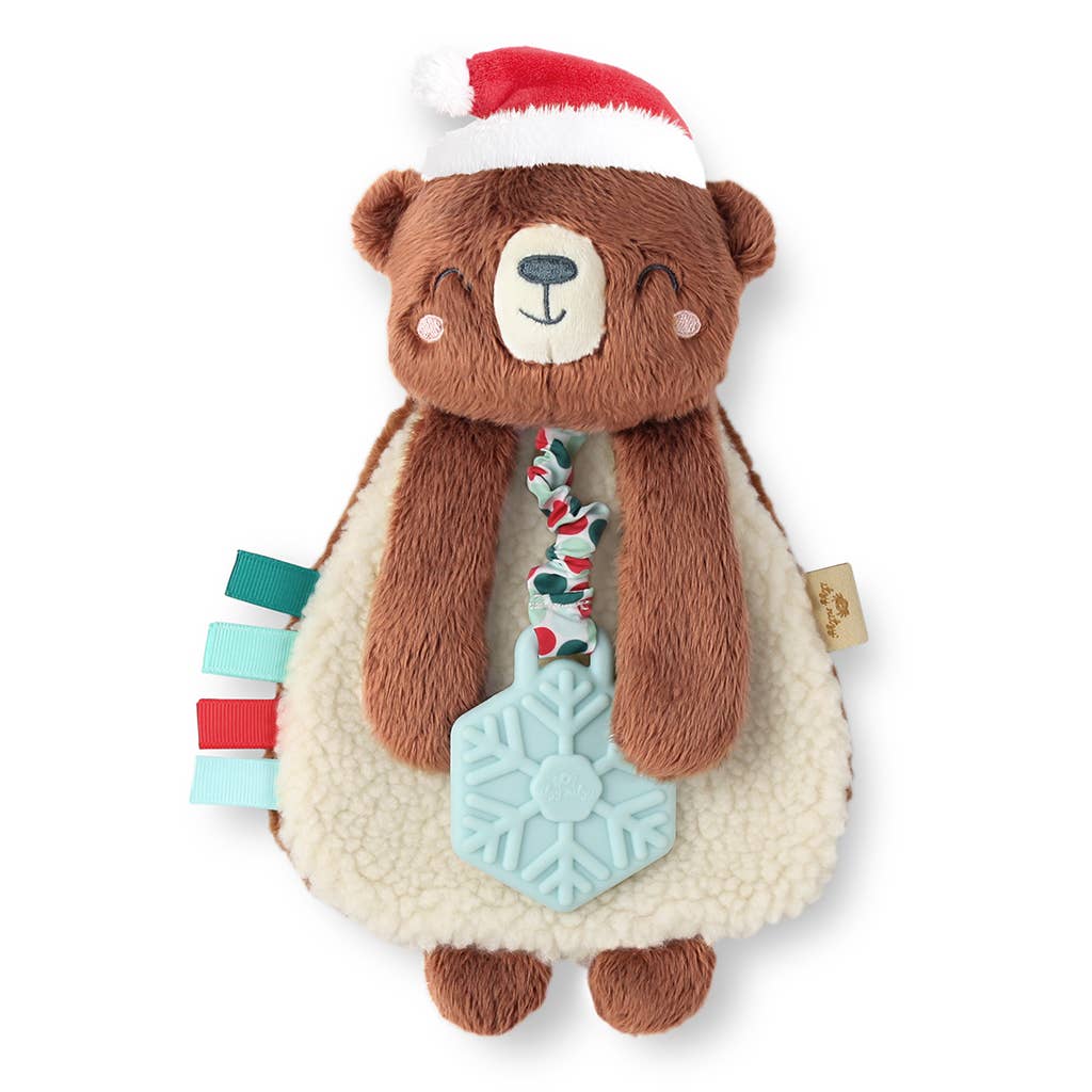 Holiday Kids Bear Plush and Teether Toy