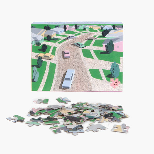Pastel Suburbia 285 Piece Jigsaw Puzzle