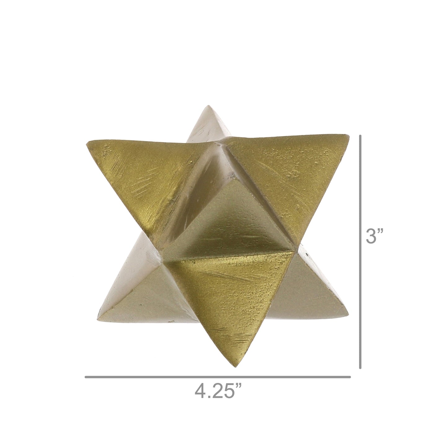 8-Point Star Brass Metal Object Home Decor