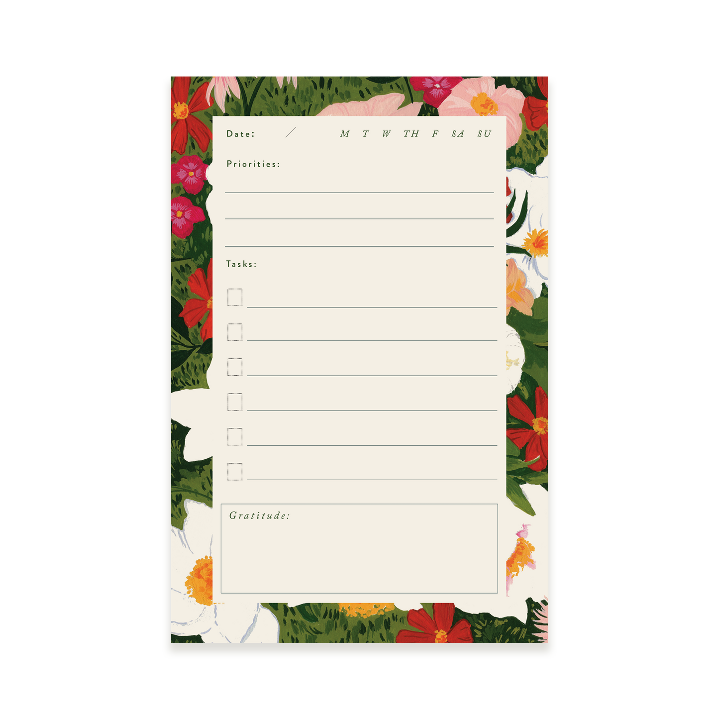 Weekly List Flower Notepad