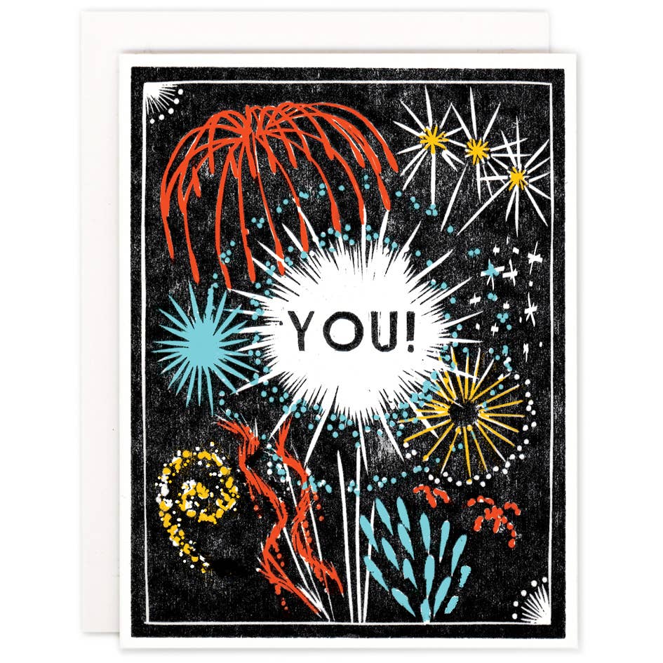 Celebrate You Fireworks Greeting Card
