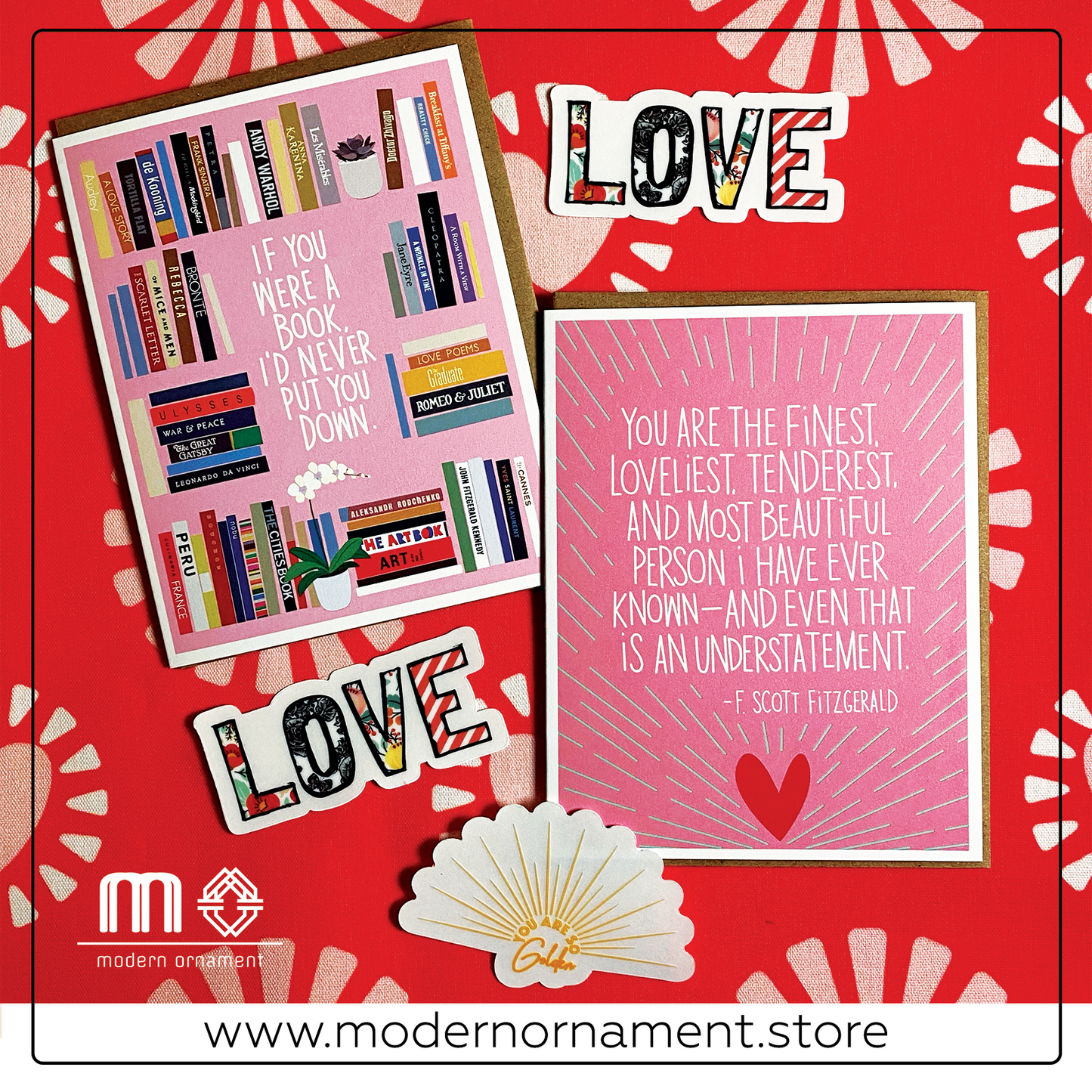 Book Crush Valentines Day Greeting Card