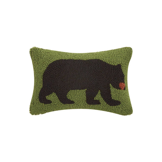 Bear and Green Rectangular Hook Pillow