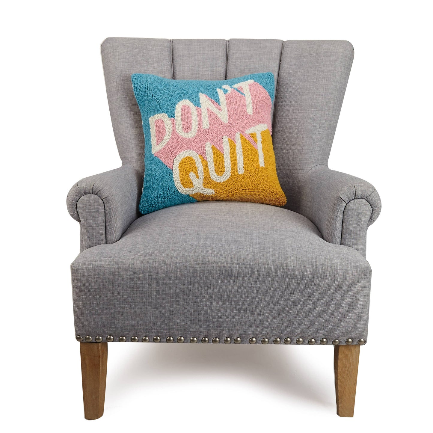 Don't Quit Decorative Hook Pillow