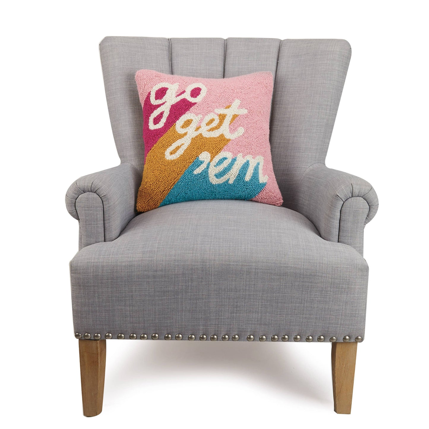 Go Get 'Em Decorative Hook Pillow