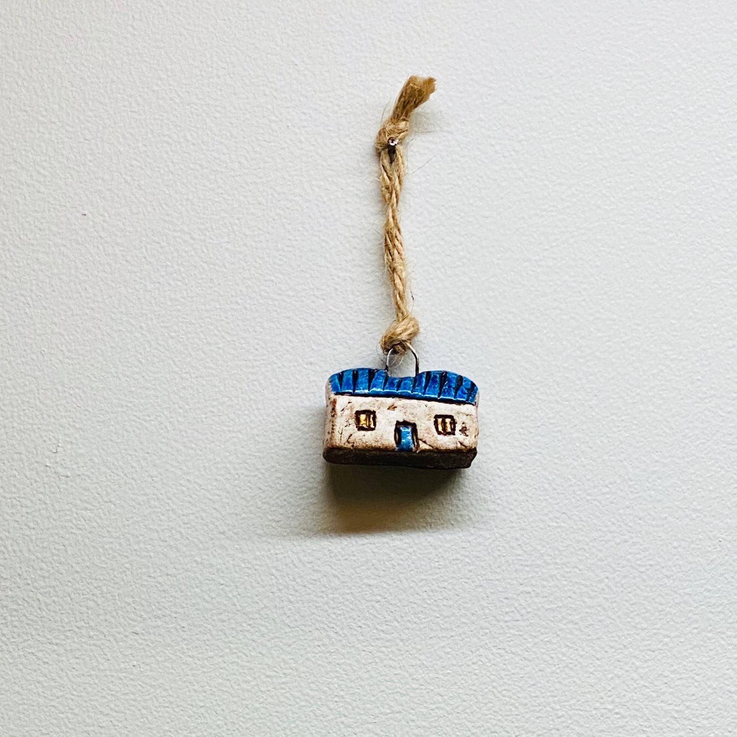 Mr & Mrs Blue House Ornament