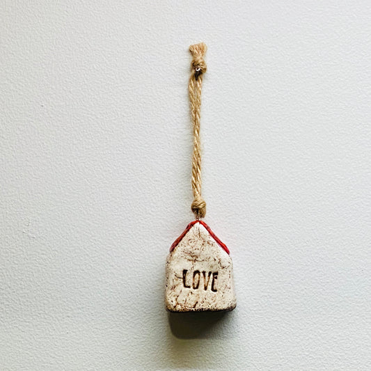 Love Red House Ornament
