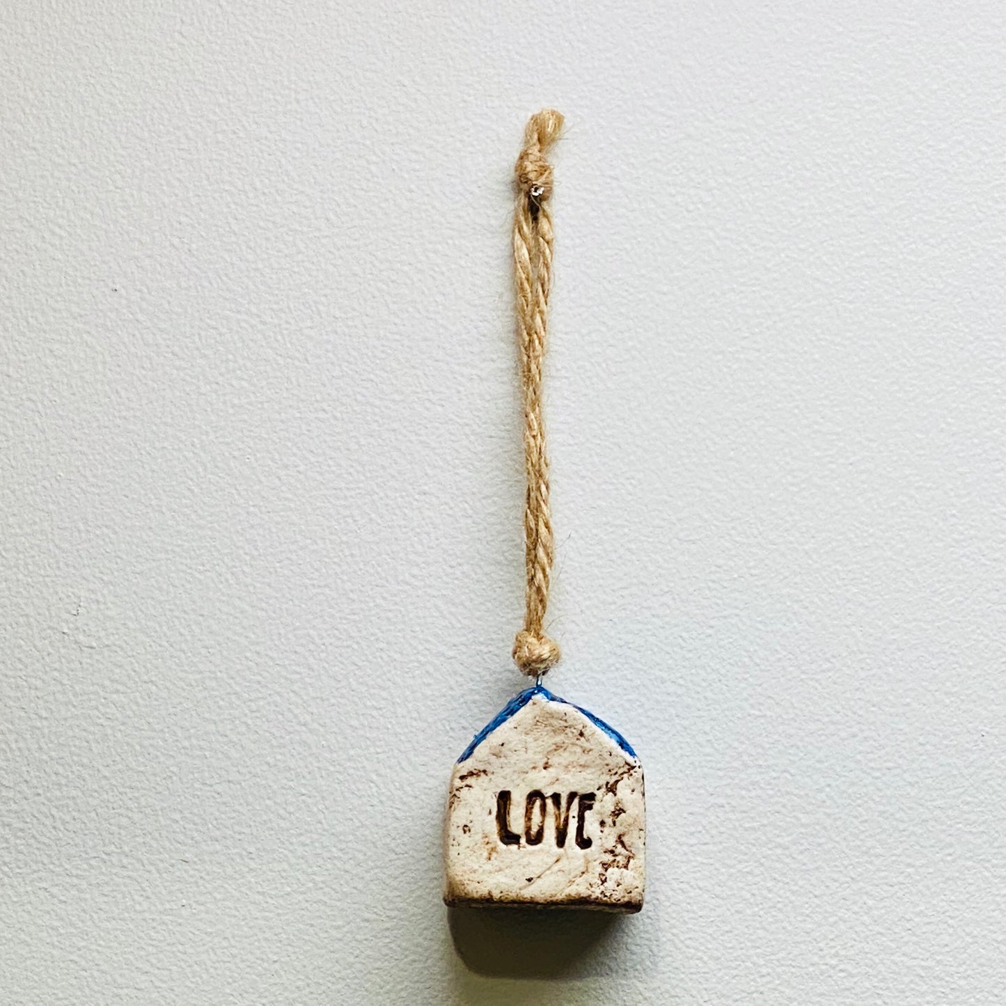 Love Blue House Ornament