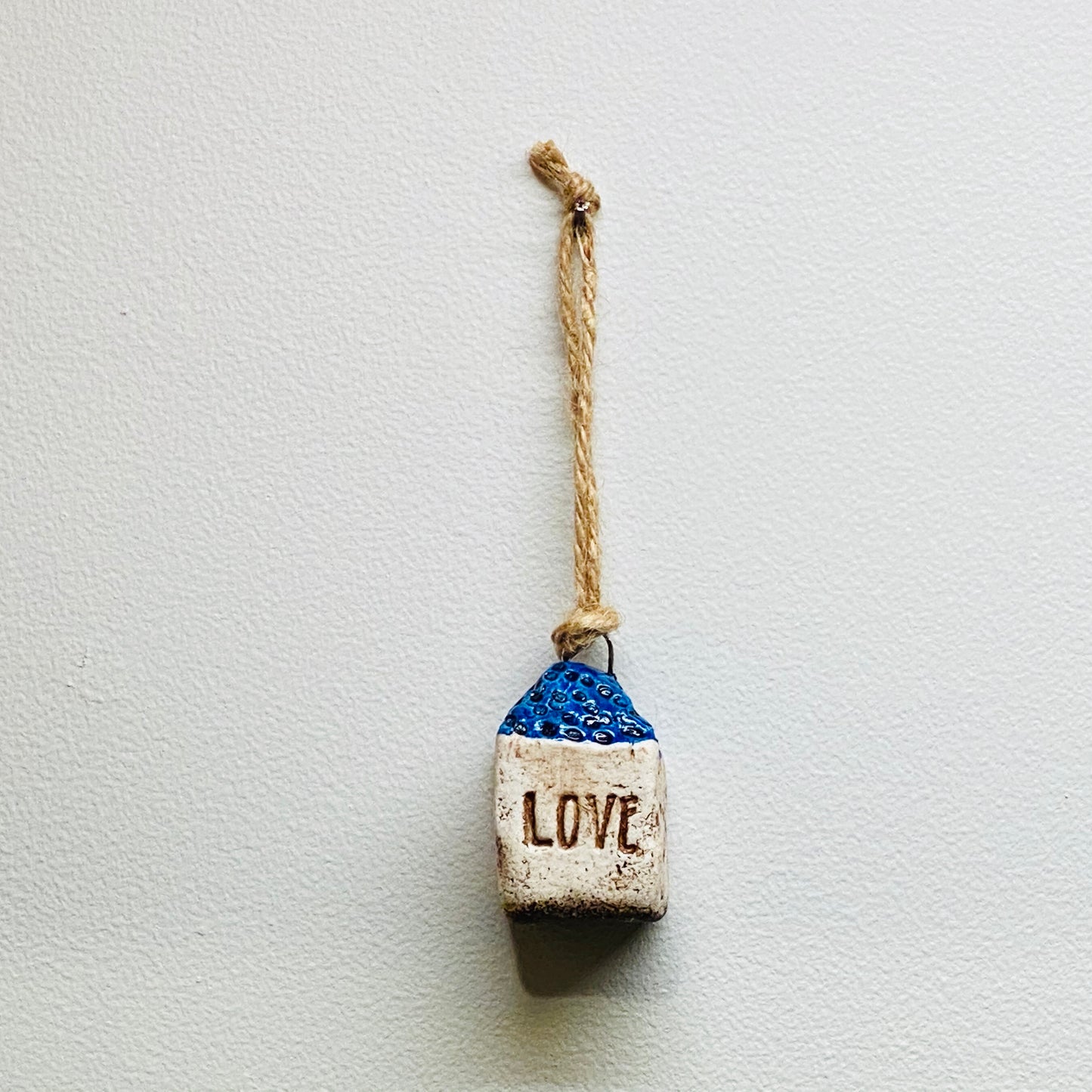 Love Blue House Ornament