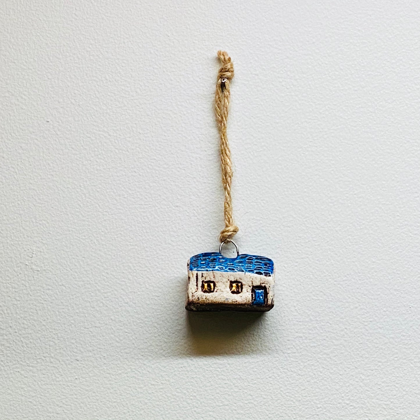 Mr & Mrs Blue House Ornament