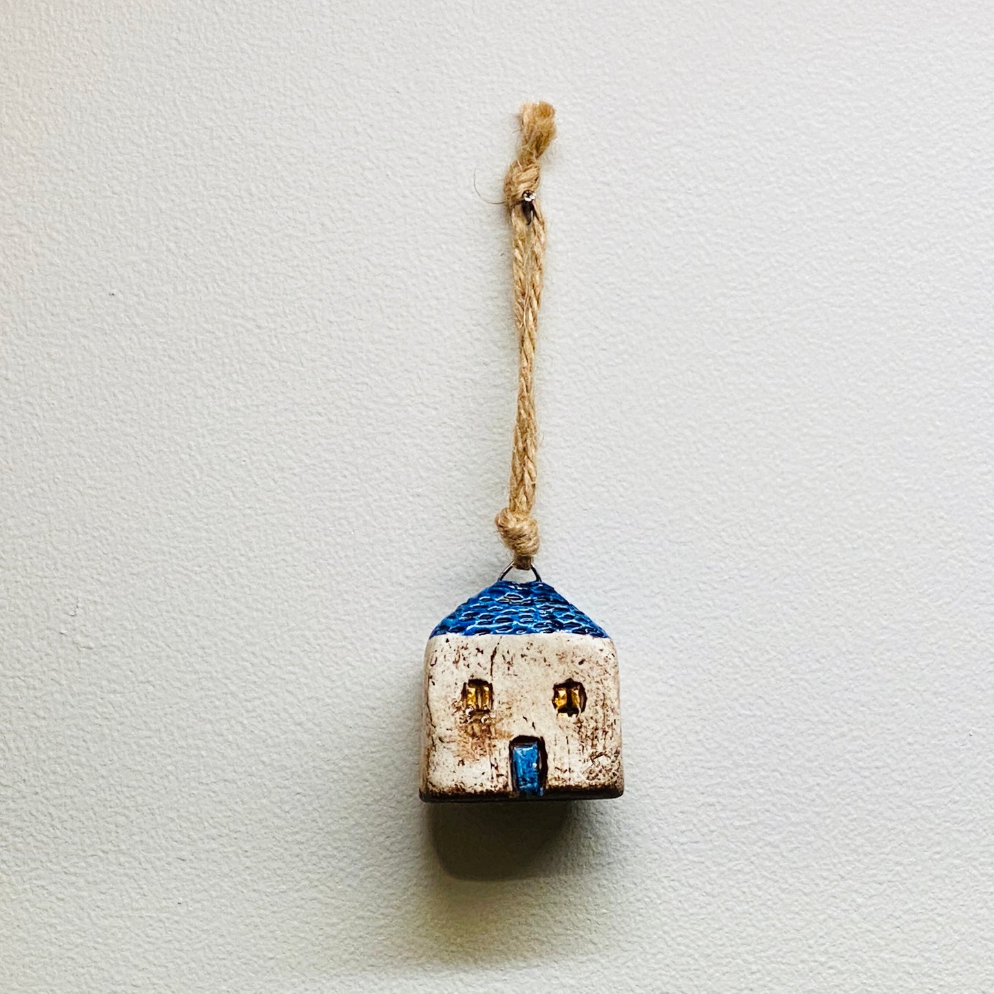 I Love You Dad Blue House Ornament